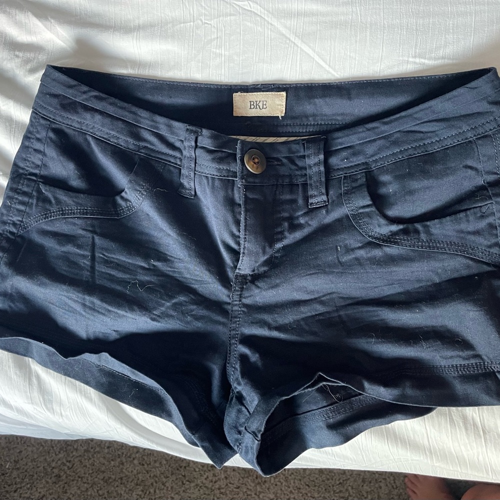 BKE Women's Dark Blue Jean Shorts